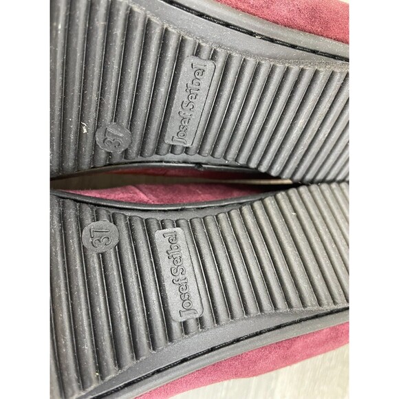 Josef Seibel Pippa 23 72923 Women's 6 Red Snake Embossed Cap Toe Moccasin Loafer - Picture 8 of 11